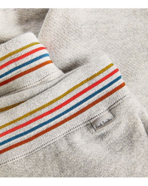 Paul Smith Gray Artist Stripe Ribbed Sweatpants for men