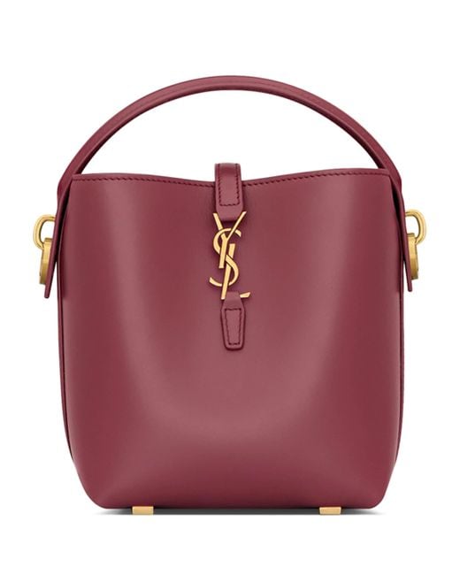 Saint Laurent Red Mini Le 37 Bucket Bag