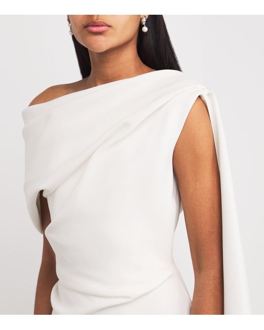 long ivory dresses for women Shona Joy - Juno Gathered Bodice Maxi Dress - Ivory