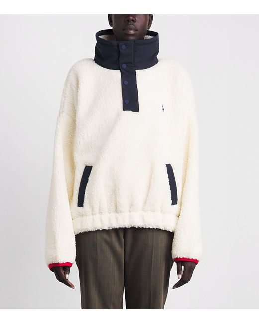 Polo Ralph Lauren Blue Fleece Polo Bear Sweater