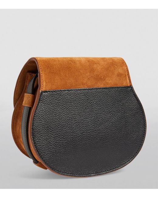 Chloé Orange Small Leather Marcie Saddle Bag