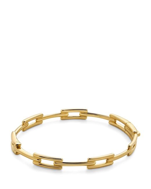 Monica Vinader Metallic Vermeil Signature Link Slim Bangle