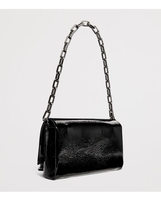 Christian Louboutin Black Loubi54 Small Leather Shoulder Bag
