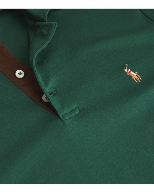 Polo Ralph Lauren Green Cotton Long-Sleeve Polo Shirt for men