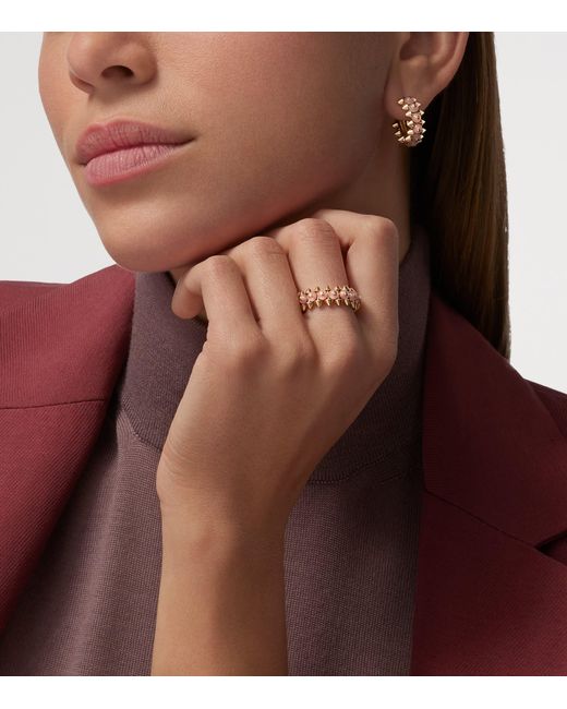 Cartier White And Chalcedony Clash De Hoop Earrings