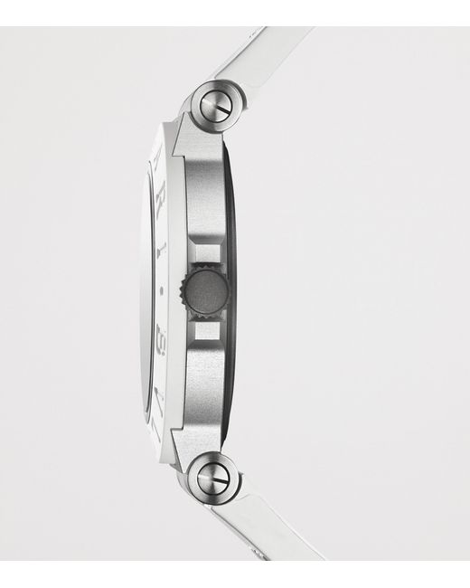 BVLGARI Metallic Aluminium Watch for men