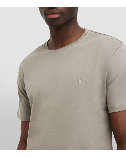 AllSaints White Organic Cotton Brace T-shirt for men
