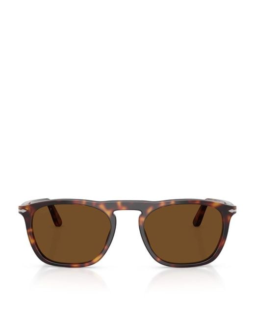 Persol Brown Tortoiseshell Gae Square Sunglasses