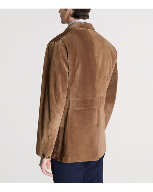 Dunhill Brown Suede Blazer for men