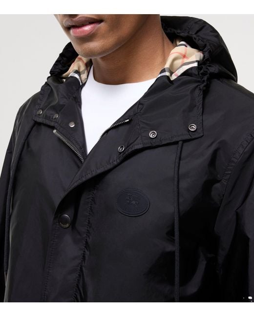 Burberry Black Hooded Pembrey Jacket for men