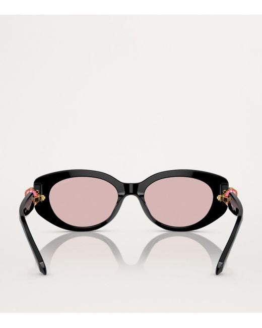 Swarovski Black Oval Sk6002 Sunglasses