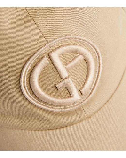 Giorgio Armani Natural Embroidered Logo Baseball Cap for men