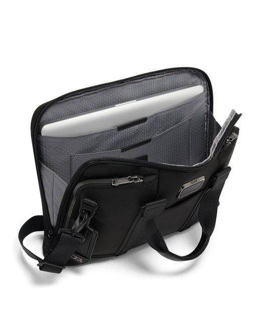 Tumi Black Alpha Bravo Academy Briefcase for men