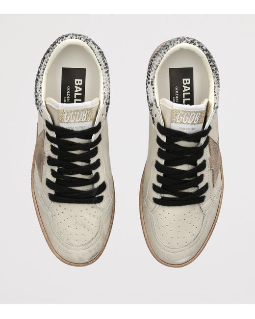 Golden Goose Deluxe Brand Brown Leather Ball Star Sneakers