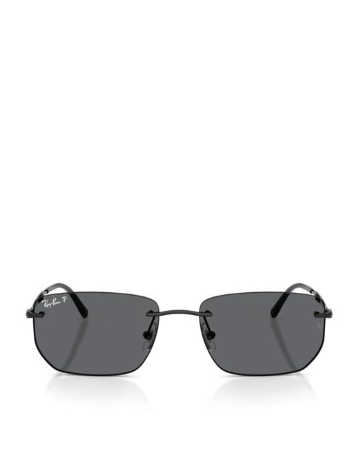 Ray-Ban Gray Rb3768 Metal Irregular Sunglasses