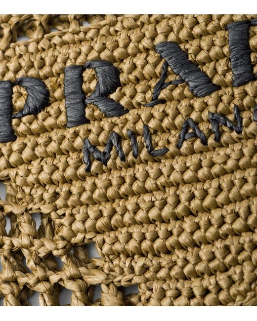Prada Metallic Crochet Tote Bag