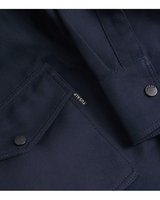 Fusalp Blue Cotton Jaymeo Overshirt for men