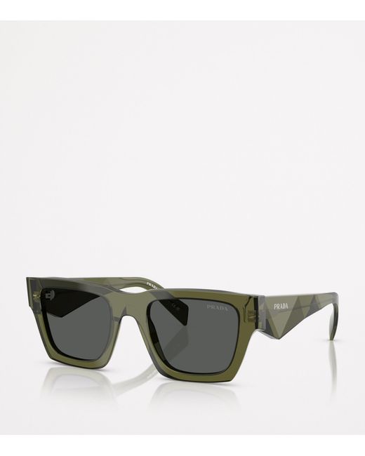 Prada Gray Acetate Pr A06S Sunglasses for men