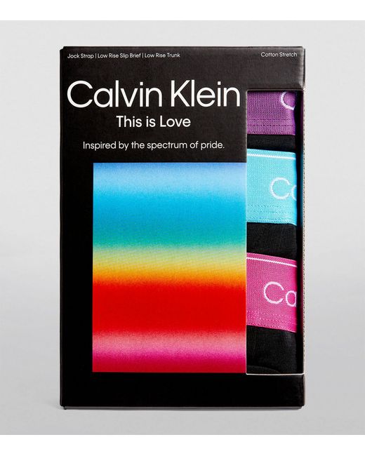 Calvin Klein Black Cotton Stretch Underwear Set (pack Of 3) for men
