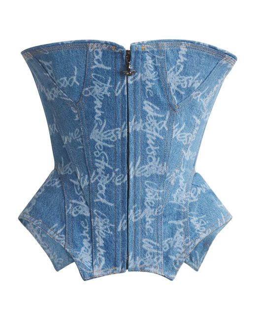 Vivienne Westwood Blue Denim Cobrax Corset