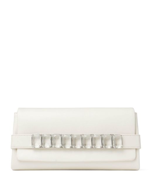 Jimmy Choo Natural Kya Clutch Bag