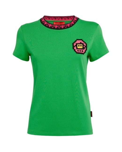 MAX&Co. Green X Tamagotchi Tamabead T-shirt