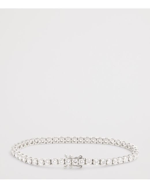 Harrods White And Diamond Tennis Bracelet