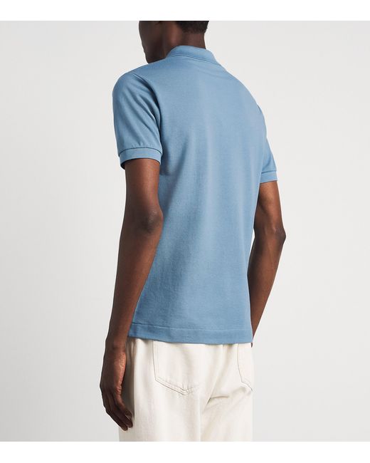 Lacoste Blue Cotton Original Polo Shirt for men