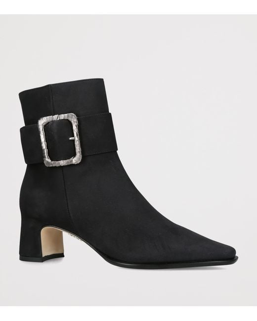 Rodo Black Leather Tilly Ankle Boots 55