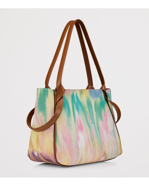 Christian Louboutin Green Bettina Small Tie-Dye Tote Bag