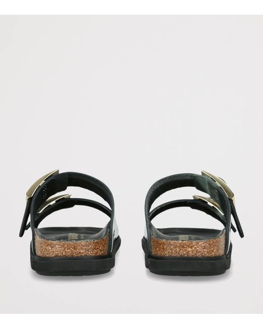 Birkenstock Black Leather Arizona Sandals