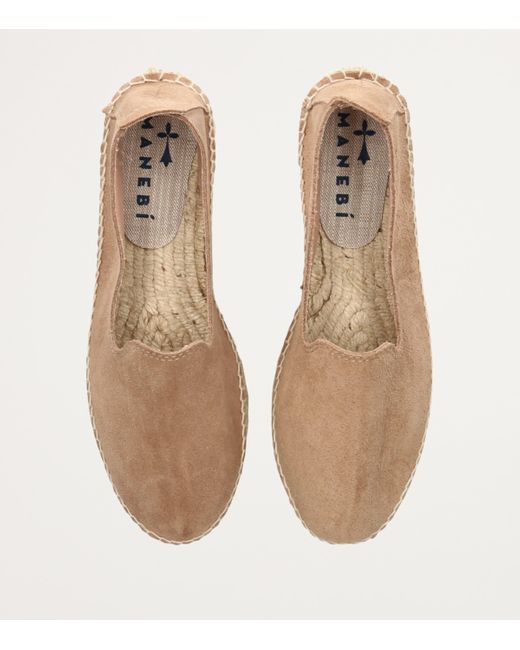 Manebí Natural Suede Hamptons Espadrilles 40