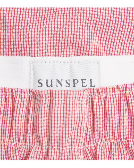 Sunspel Pink Cotton Classic Boxer Shorts for men