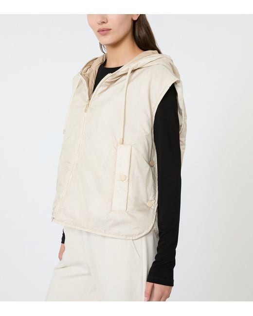 Weekend by Maxmara Natural Reversible Hooded Puffer Gilet