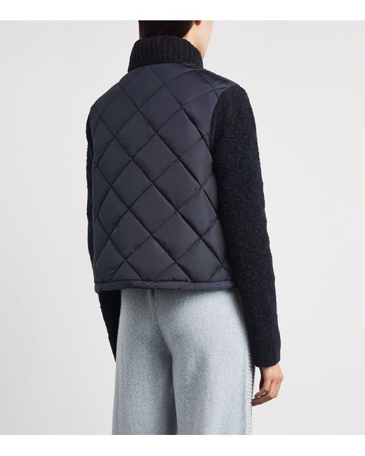 Moncler Blue Quilted Hybrid Jacket