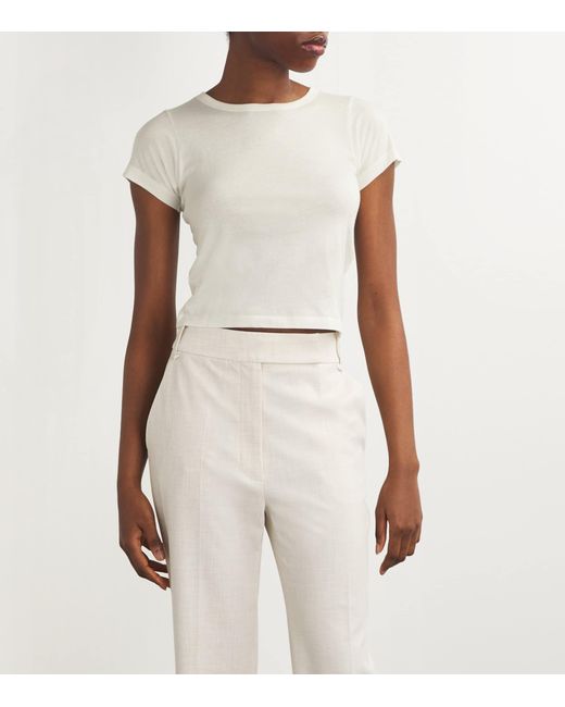 ÉTERNE White Cotton-Modal Baby T-Shirt
