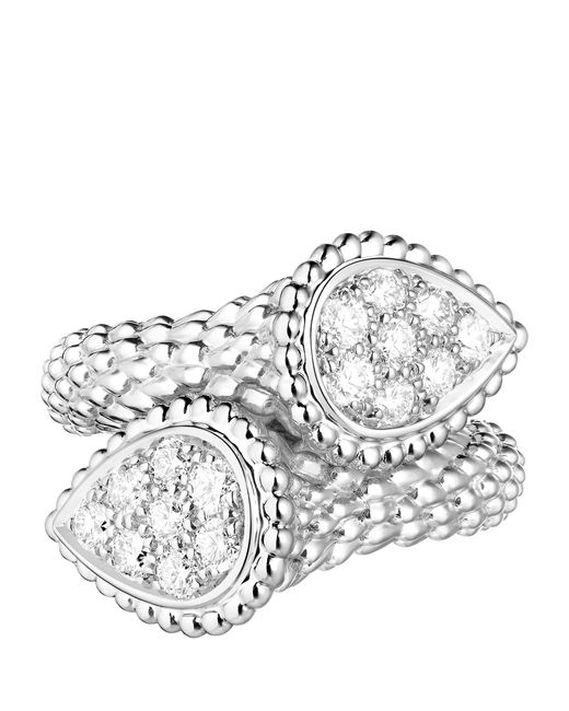 Boucheron White And Diamond Serpent Bohème Toi Et Moi Ring