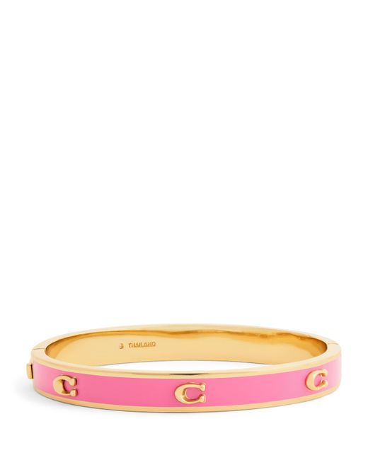 COACH Yellow Enamel C Bangle