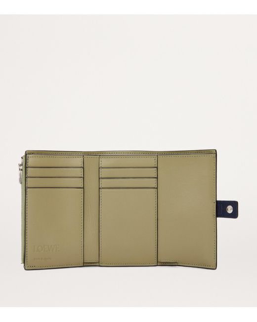 Loewe Blue Small Calfskin Vertical Wallet