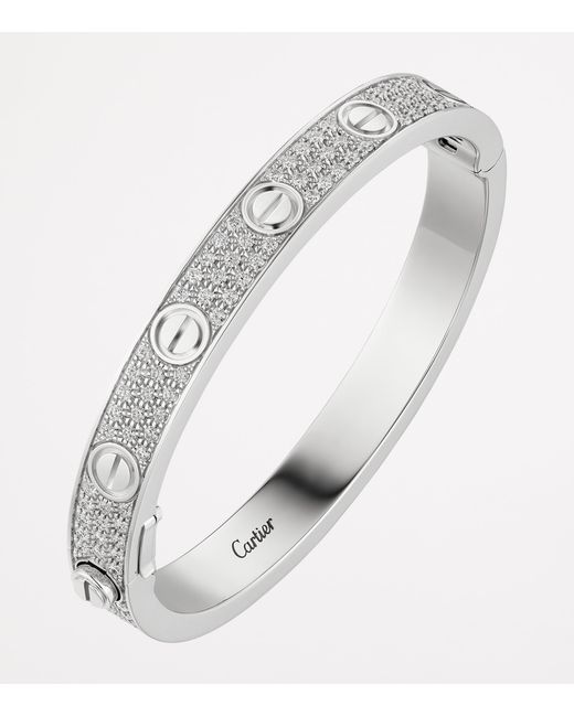 Cartier White And Diamond Love Bracelet