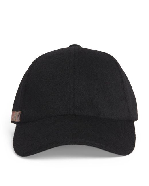 Paul Smith Black Signature Stripe Baseball Cap for men