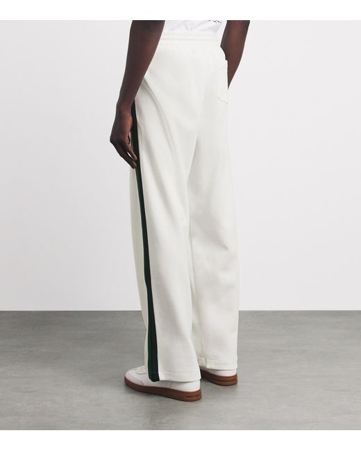 Polo Ralph Lauren White Stripe Open-Cuff Sweatpants for men
