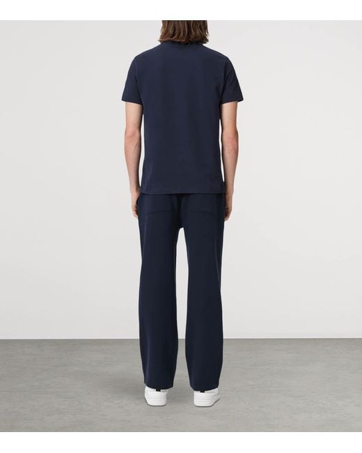 AllSaints Blue Asher Straight Sweatpants for men