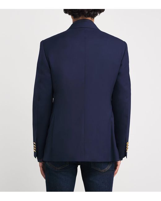 Ralph Lauren Blue Wool Blazer for men