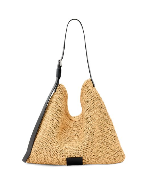 AllSaints Natural Paper Straw Asha Shoulder Bag