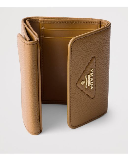 Prada Natural Small Leather Wallet