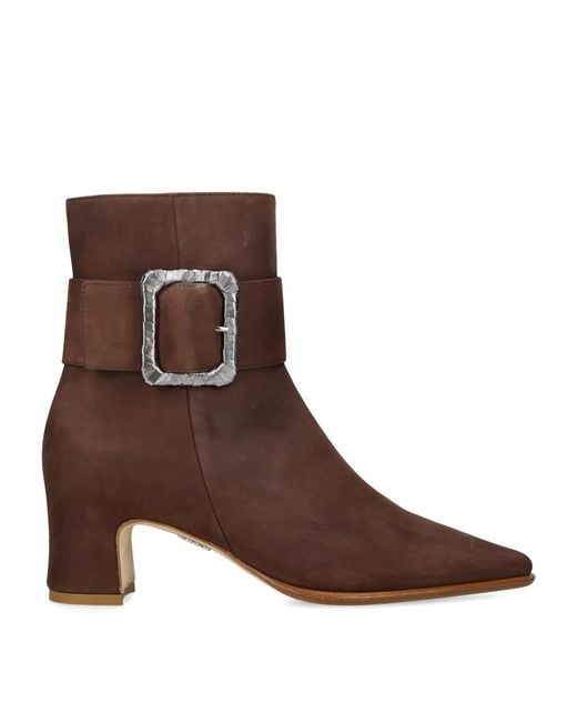 Rodo Brown Leather Tilly Ankle Boots 55