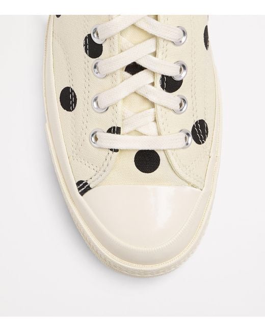 COMME DES GARÇONS PLAY Pink X Converse Polka Dot Heart Chuck Taylor All Star '70 Low-Top Sneakers for men
