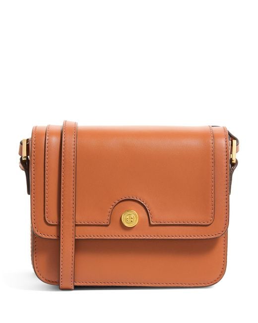 Harrods Brown Leather Camera Bag