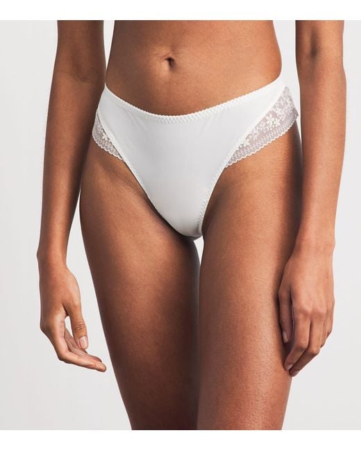 Simone Perele White Instant Tanga